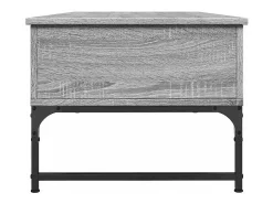 Mesa de centro | Mesa de apoio 100x50x40cm deriv. madeira/metal sonoma Cinzento