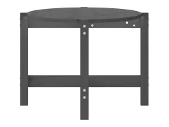 Mesa De Centro| Mesa de centro | Mesa de apoio 118x63x45 cm madeira de pinho maciça cinza Cinzento