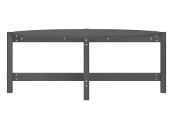 Mesa De Centro| Mesa de centro | Mesa de apoio 118x63x45 cm madeira de pinho maciça cinza Cinzento
