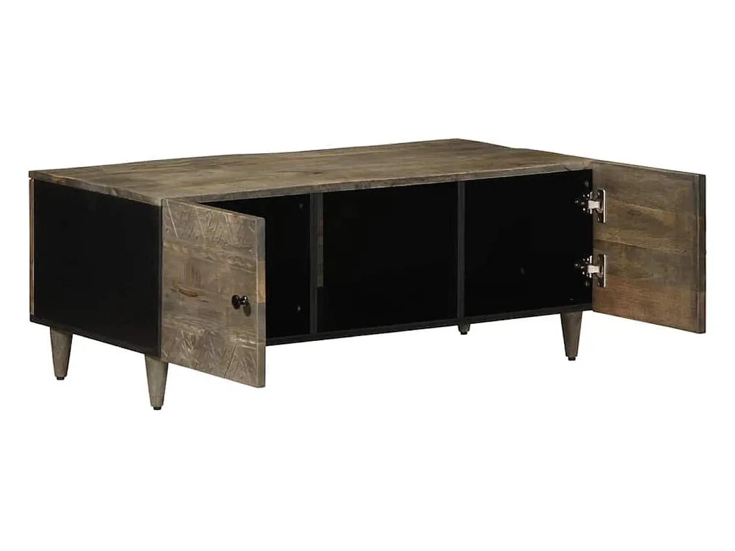 Mesa de centro | Mesa de apoio 100x54x40cm madeira mangueira maciça claro^ Mesa De Centro