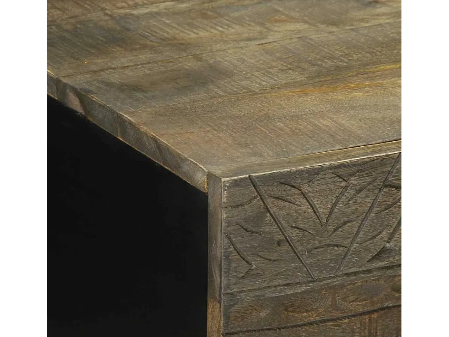 Mesa de centro | Mesa de apoio 100x54x40cm madeira mangueira maciça claro^ Mesa De Centro