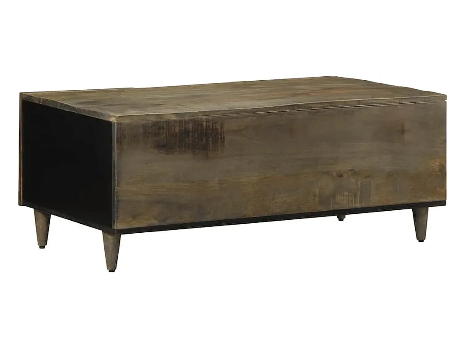 Mesa de centro | Mesa de apoio 100x54x40cm madeira mangueira maciça claro^ Mesa De Centro