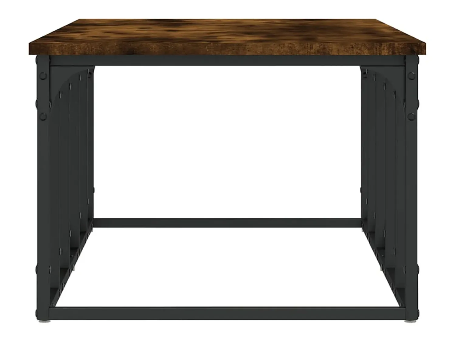 Mesa De Centro* Mesa de centro | Mesa de apoio 100x50x35.5 cm derivados madeira carvalho fumado Castanho