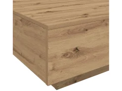 Mesa De Centro| Mesa de centro | Mesa de apoio carvalho artisiano 85x55x31 cm Castanho