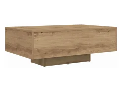 Mesa De Centro| Mesa de centro | Mesa de apoio carvalho artisiano 85x55x31 cm Castanho