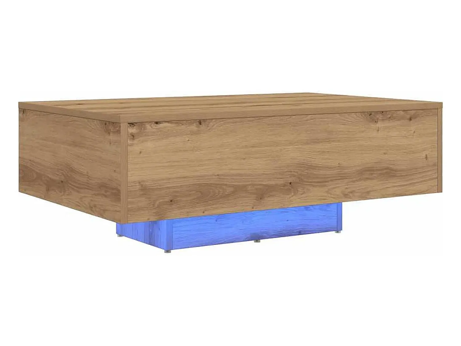 Mesa De Centro| Mesa de centro | Mesa de apoio carvalho artisiano 85x55x31 cm Castanho