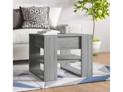 Mesa De Centro* Mesa de centro | Mesa de apoio 55.5x55x45 cm derivados de madeira sonoma Cinzento