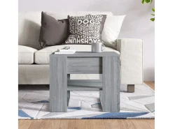 Mesa De Centro* Mesa de centro | Mesa de apoio 55.5x55x45 cm derivados de madeira sonoma Cinzento