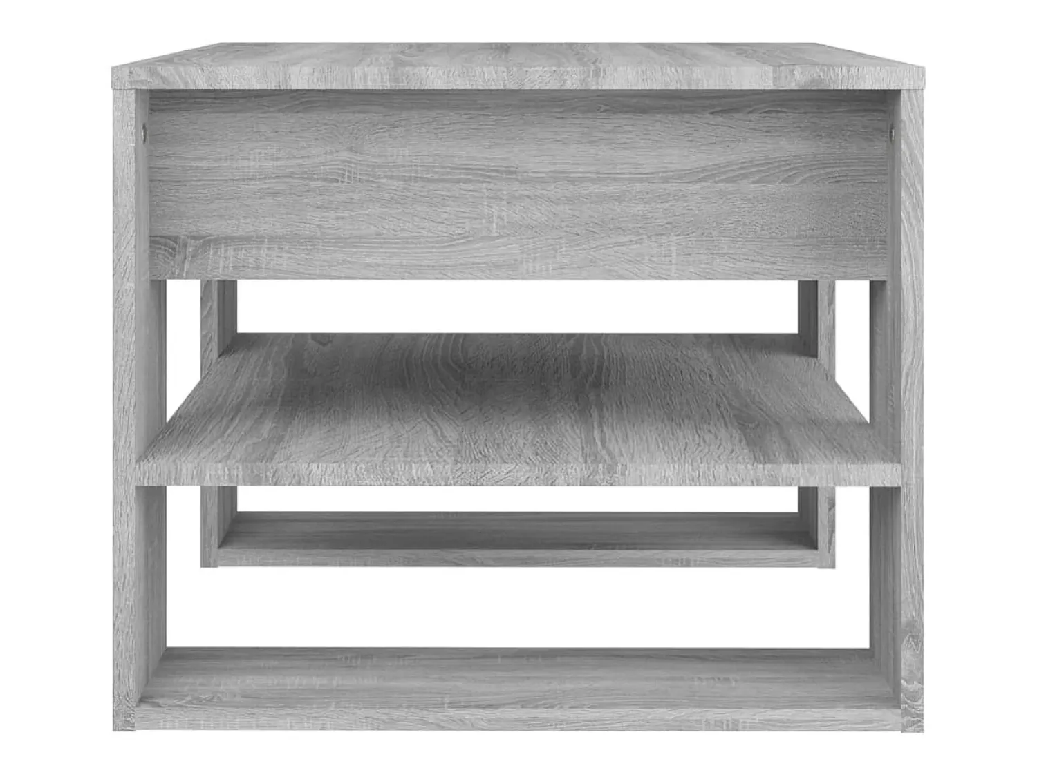 Mesa De Centro* Mesa de centro | Mesa de apoio 55.5x55x45 cm derivados de madeira sonoma Cinzento