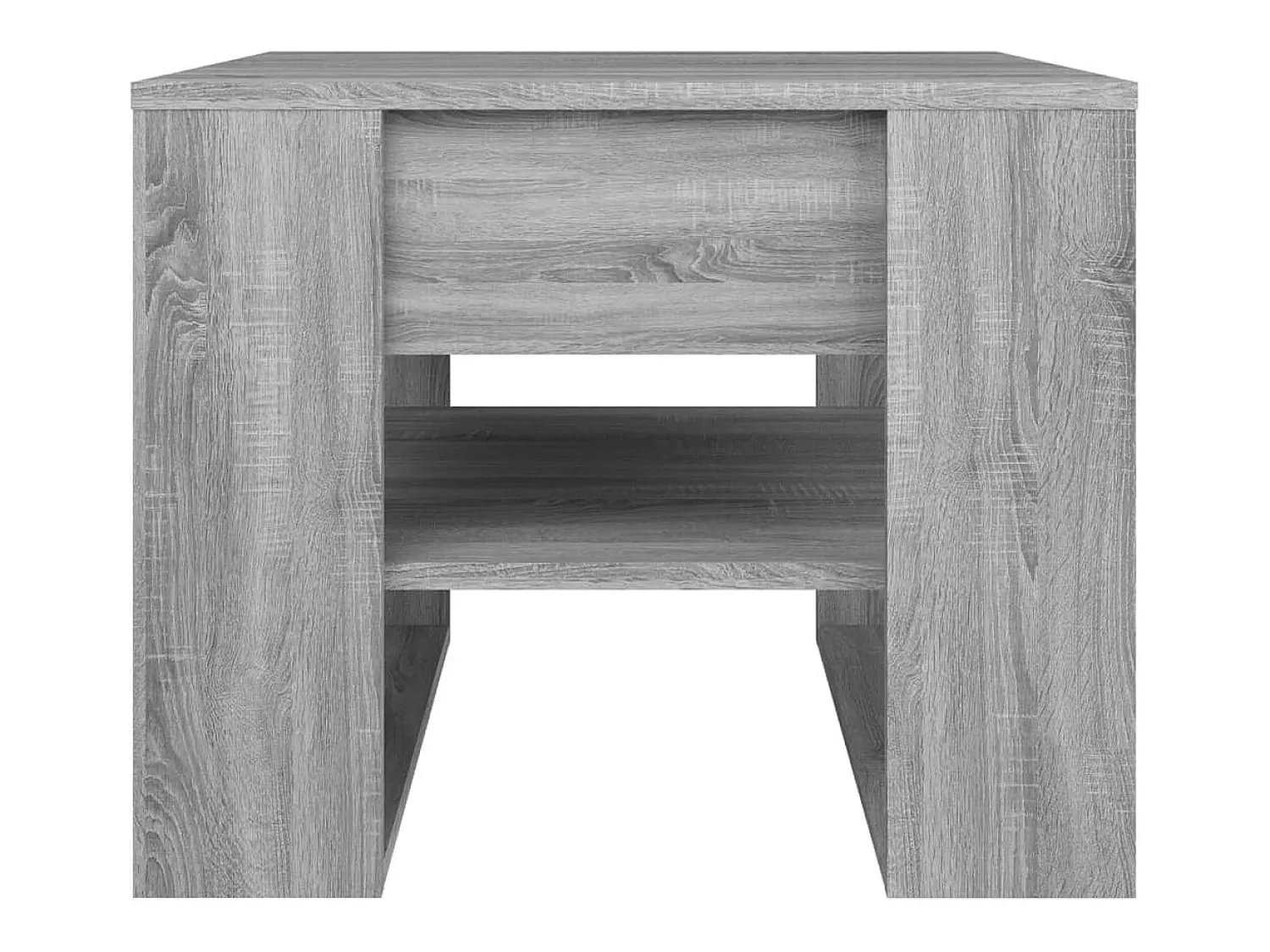 Mesa De Centro* Mesa de centro | Mesa de apoio 55.5x55x45 cm derivados de madeira sonoma Cinzento