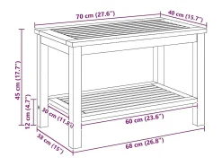 Mesa de centro | Mesa de apoio | Mesa de café 70x40x45 cm^ Mesa De Centro