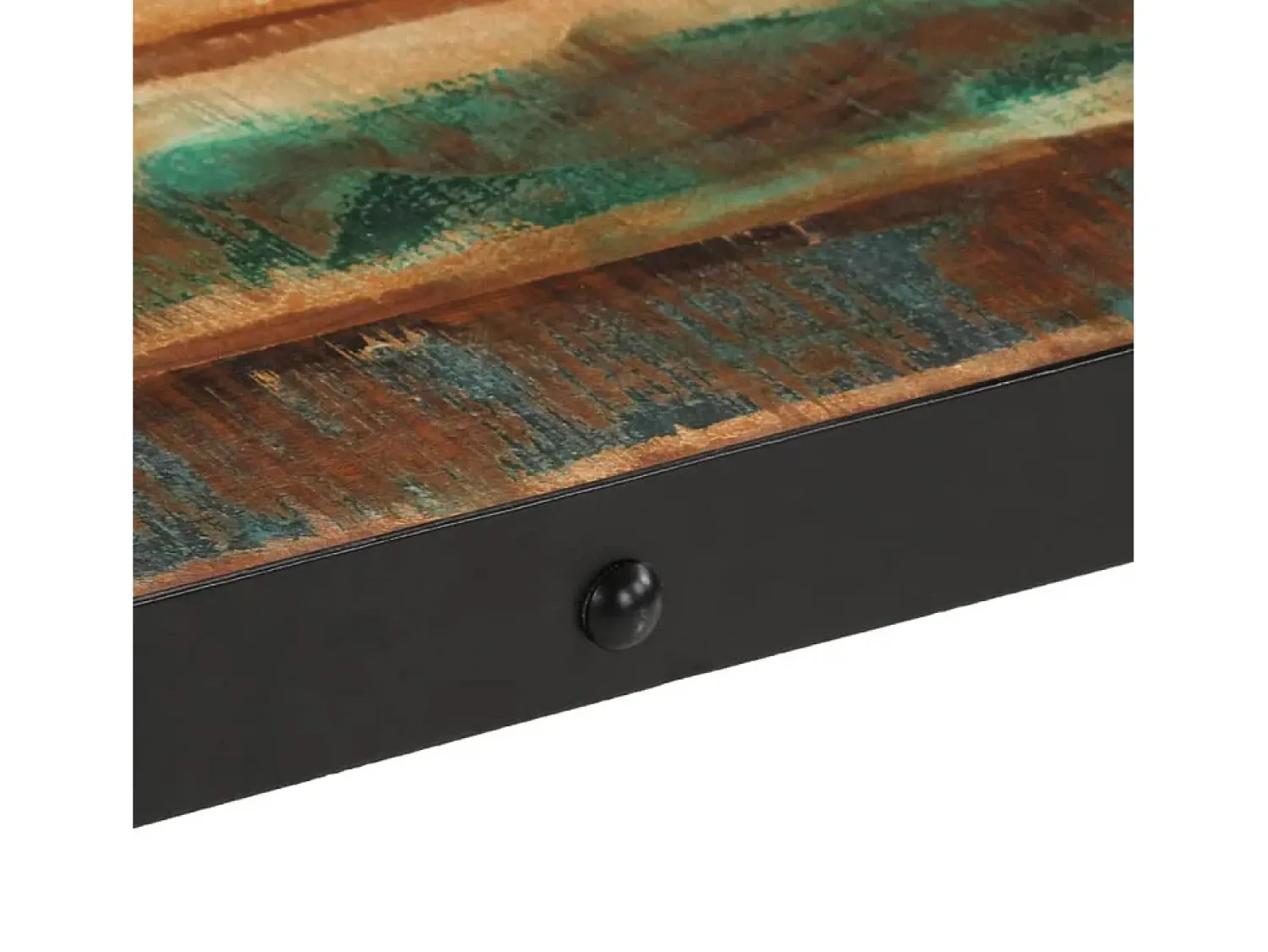 Mesa De Centro| Mesa de centro | Mesa de apoio c/ rodas 100x55x26 cm madeira recuperada maciça Castanho