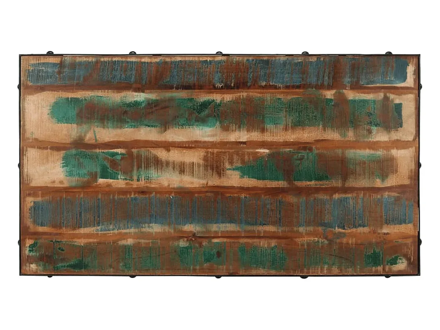 Mesa De Centro| Mesa de centro | Mesa de apoio c/ rodas 100x55x26 cm madeira recuperada maciça Castanho