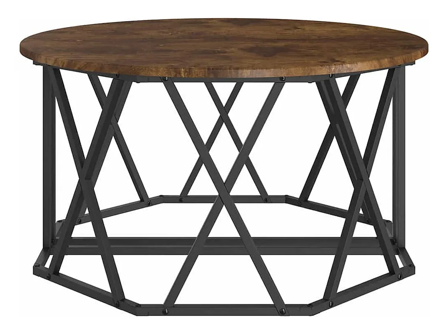 Mesa de centro | Mesa de apoio Carvalho fumado 80x80x42 cm^ Mesa De Centro