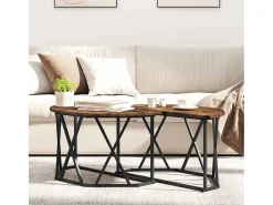 Mesa de centro | Mesa de apoio Carvalho fumado 80x80x42 cm^ Mesa De Centro