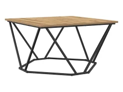 Online Mesa de centro | Mesa de apoio carvalho artisiano 80x80x45 cm Castanho