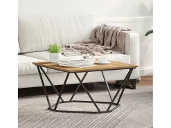 Online Mesa de centro | Mesa de apoio carvalho artisiano 80x80x45 cm Castanho