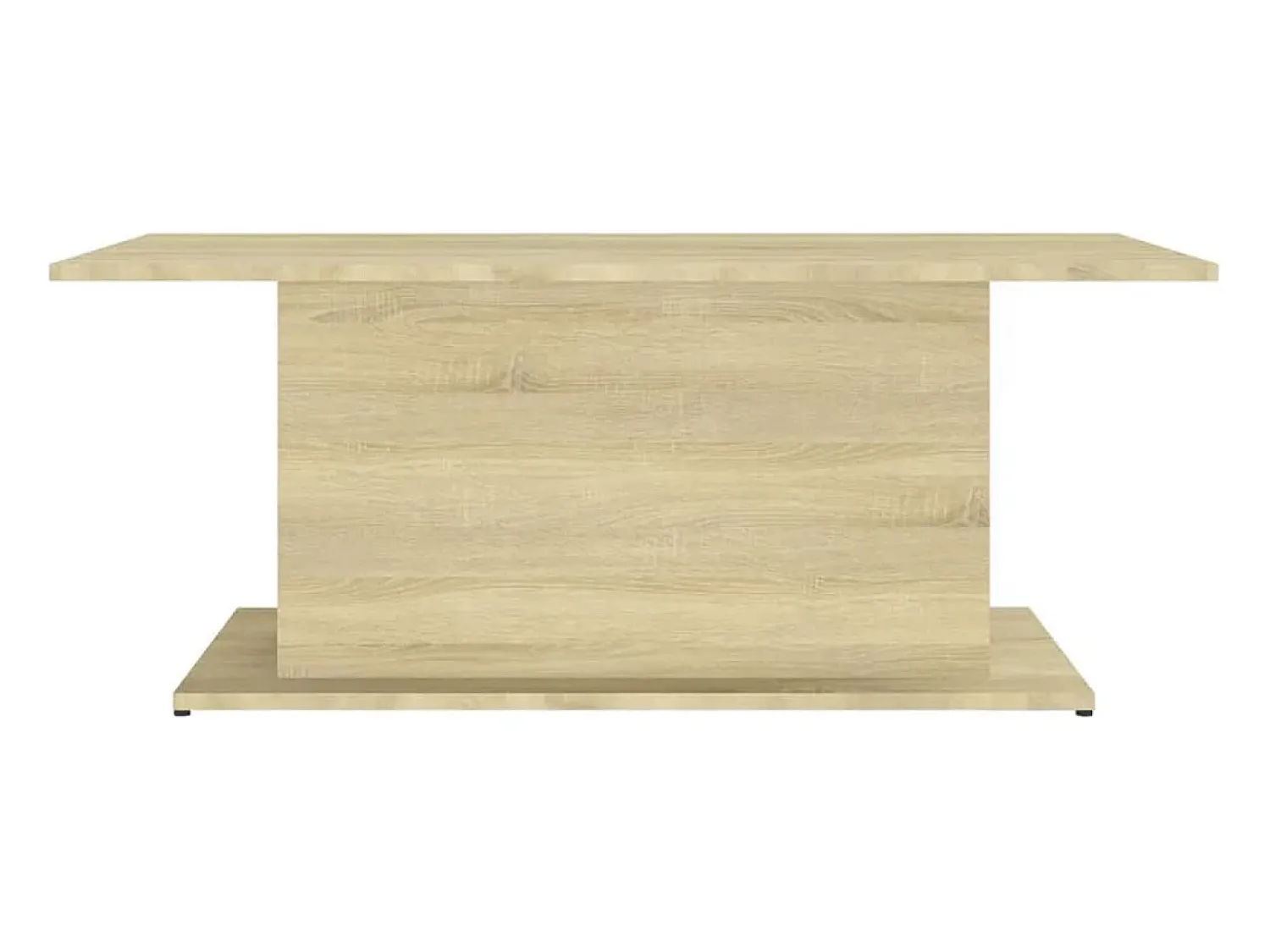 Mesa De Centro| Mesa de centro | Mesa de apoio 102x55.5x40 cm derivados madeira carvalho sonoma Bege