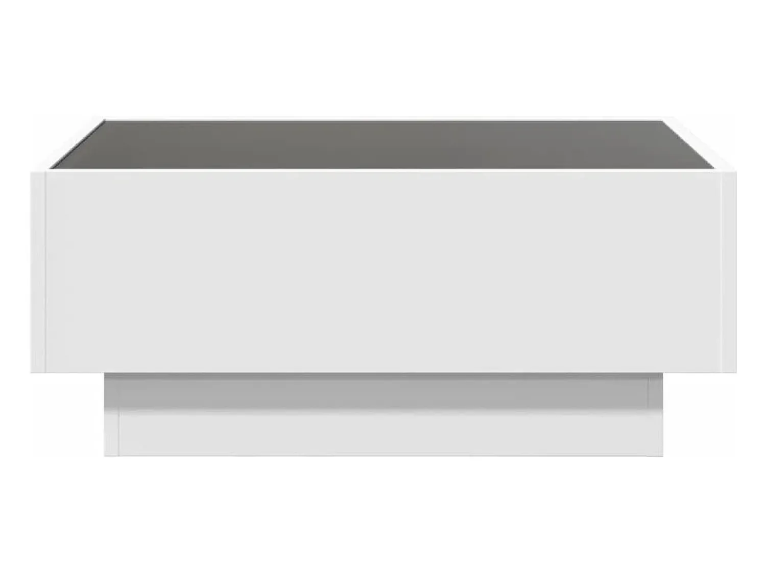 Sale Mesa de centro | Mesa de apoio c/ LEDs 70x50x30 cm derivados de madeira Branco