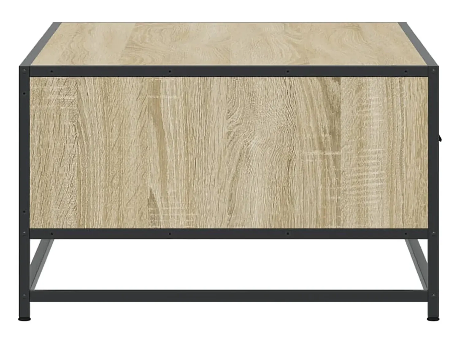 Mesa de centro | Mesa de apoio 90x57x35 cm deriv. madeira/metal carvalho sonoma^ Mesa De Centro