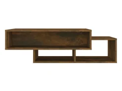 Mesa De Centro| Mesa de centro | Mesa de apoio 105x55x32cm derivados de madeira carvalho fumado Castanho