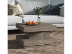 Best Mesa de centro | Mesa de apoio 60x60x35 cm MDF Cinzento