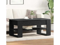 Mesa De Centro* Mesa de centro | Mesa de apoio Carvalho 102x55x45 cm Preto