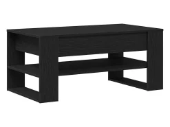 Mesa De Centro* Mesa de centro | Mesa de apoio Carvalho 102x55x45 cm Preto
