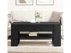 Mesa De Centro* Mesa de centro | Mesa de apoio Carvalho 102x55x45 cm Preto