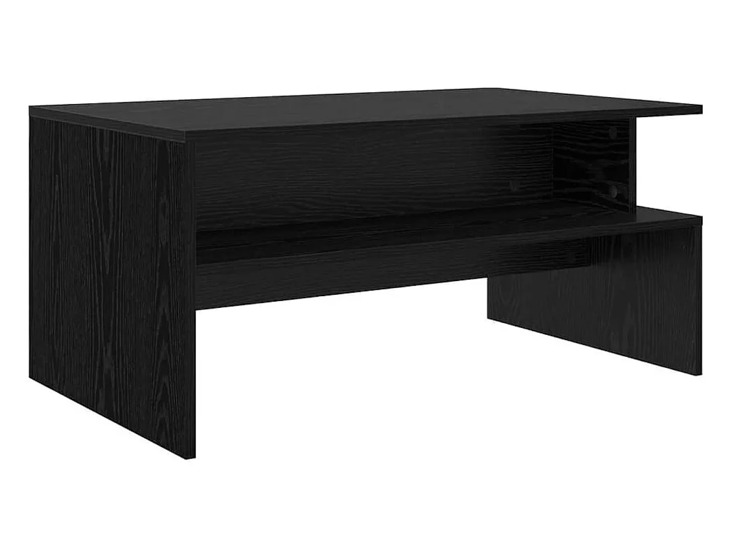 Mesa De Centro* Mesa de centro | Mesa de apoio Carvalho 90x55x42.5 cm Preto