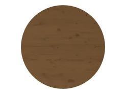 Online Mesa de centro | Mesa de apoio Ø 55x45 cm madeira pinho maciça -mel Castanho