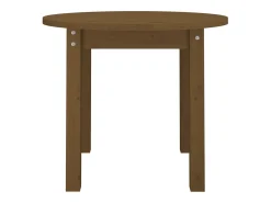 Online Mesa de centro | Mesa de apoio Ø 55x45 cm madeira pinho maciça -mel Castanho