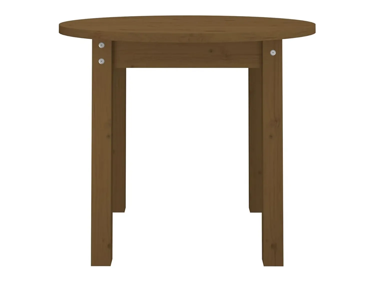 Online Mesa de centro | Mesa de apoio Ø 55x45 cm madeira pinho maciça -mel Castanho