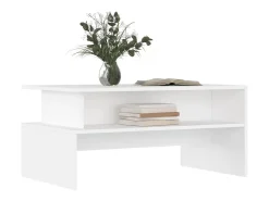 Mesa De Centro* Mesa de centro | Mesa de apoio 90x55x42.5 cm derivados de madeira Branco