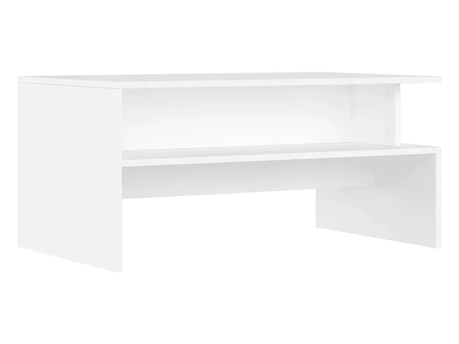 Mesa De Centro* Mesa de centro | Mesa de apoio 90x55x42.5 cm derivados de madeira Branco