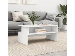 Mesa De Centro* Mesa de centro | Mesa de apoio 90x55x42.5 cm derivados de madeira Branco