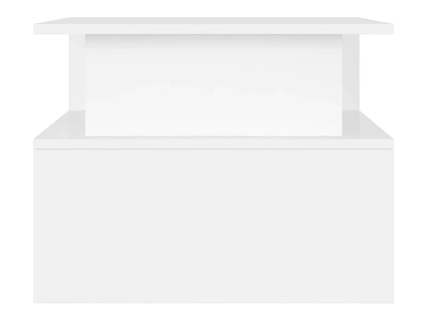 Mesa De Centro* Mesa de centro | Mesa de apoio 90x55x42.5 cm derivados de madeira Branco