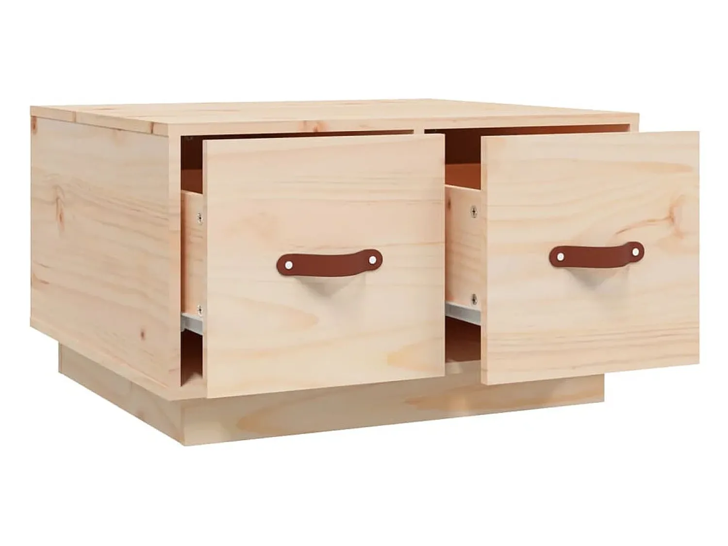 Mesa De Centro| Mesa de centro | Mesa de apoio | Mesa de café 60x53x35 cm pinho maciço Castanho