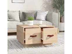 Mesa De Centro| Mesa de centro | Mesa de apoio | Mesa de café 60x53x35 cm pinho maciço Castanho