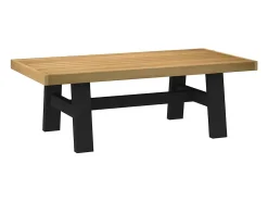 Mesa De Centro| Mesa de centro | Mesa de apoio NOAIN pernas em forma de A 120x60x40 cm Castanho