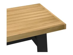 Mesa De Centro| Mesa de centro | Mesa de apoio NOAIN pernas em forma de A 120x60x40 cm Castanho