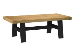 Mesa De Centro| Mesa de centro | Mesa de apoio NOAIN pernas em forma de A 120x60x40 cm Castanho