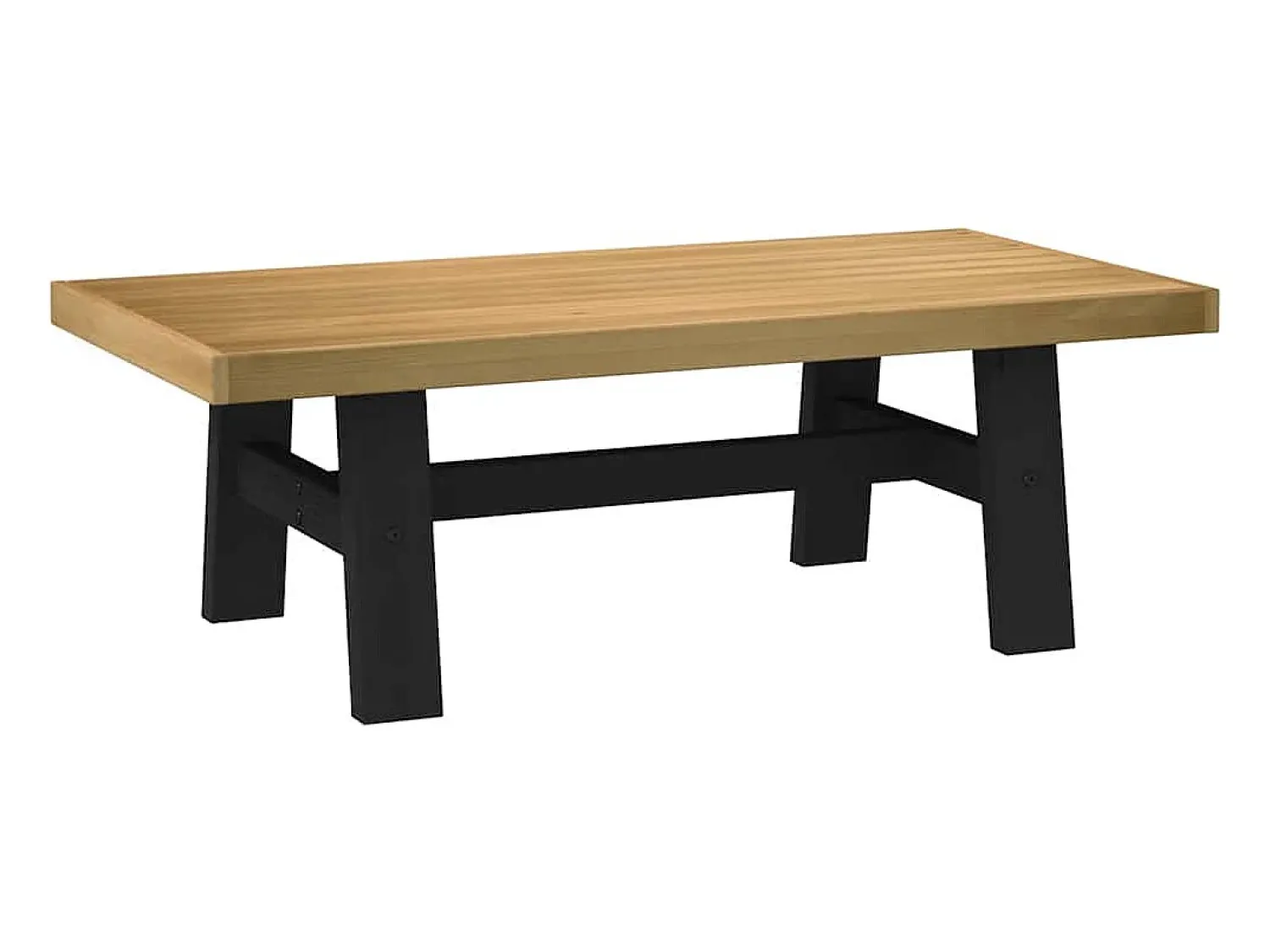 Mesa De Centro| Mesa de centro | Mesa de apoio NOAIN pernas em forma de A 120x60x40 cm Castanho
