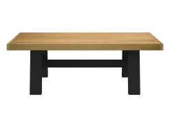 Mesa De Centro| Mesa de centro | Mesa de apoio NOAIN pernas em forma de A 120x60x40 cm Castanho