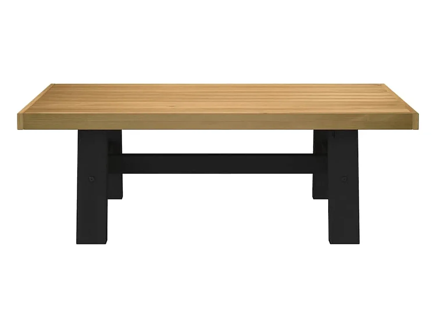 Mesa De Centro| Mesa de centro | Mesa de apoio NOAIN pernas em forma de A 120x60x40 cm Castanho
