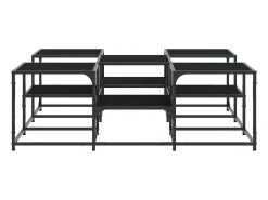 Mesa de centro | Mesa de apoio 121x121x40 cm derivados de madeira^ Mesa De Centro