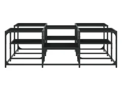 Mesa de centro | Mesa de apoio 121x121x40 cm derivados de madeira^ Mesa De Centro
