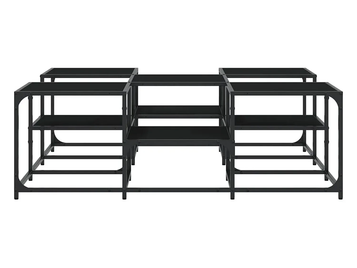 Mesa de centro | Mesa de apoio 121x121x40 cm derivados de madeira^ Mesa De Centro