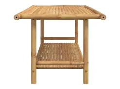 Mesa De Centro* Mesa de centro | Mesa de apoio | Mesa de café 110x55x45 cm bambu Castanho