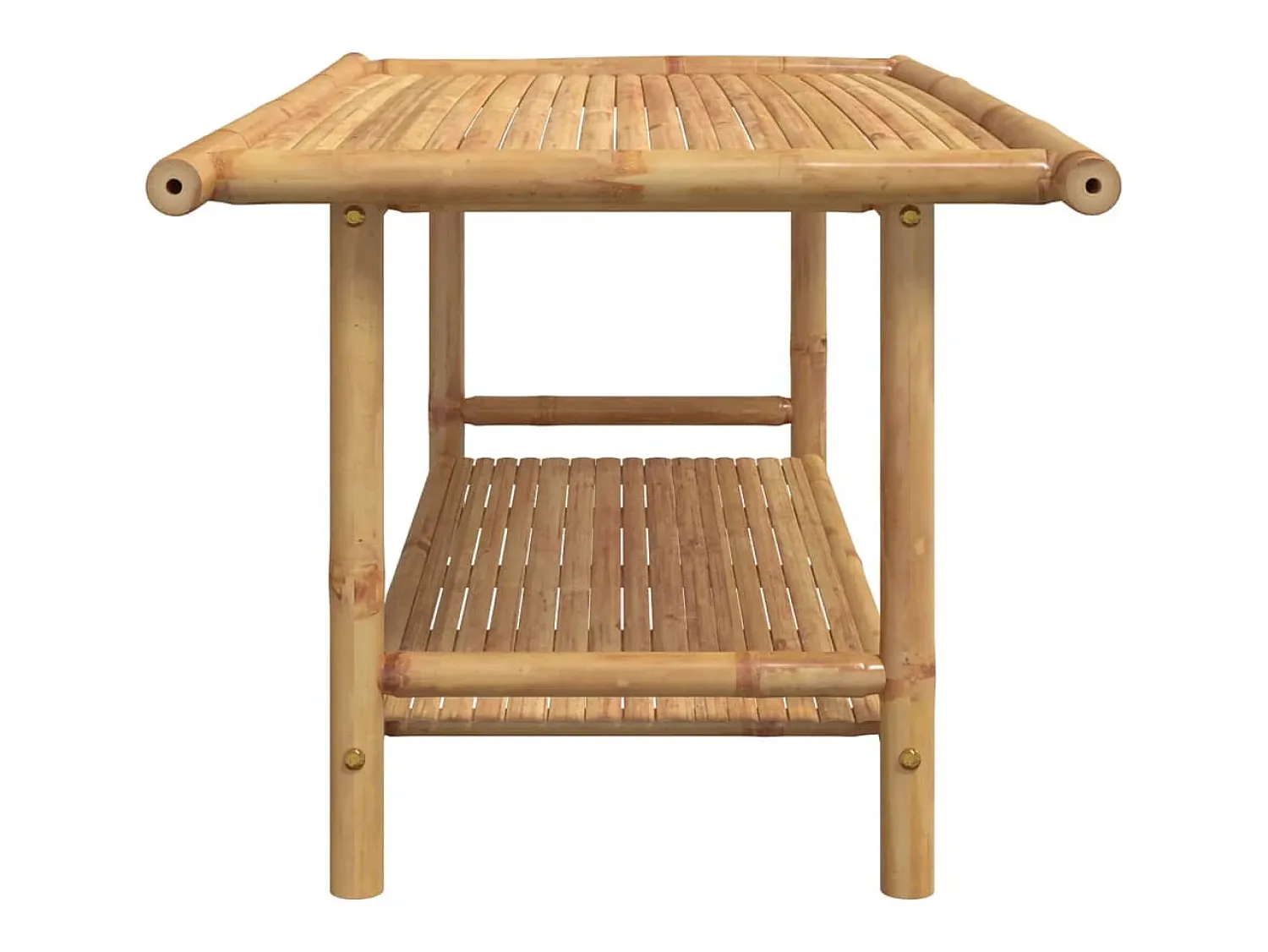 Mesa De Centro* Mesa de centro | Mesa de apoio | Mesa de café 110x55x45 cm bambu Castanho